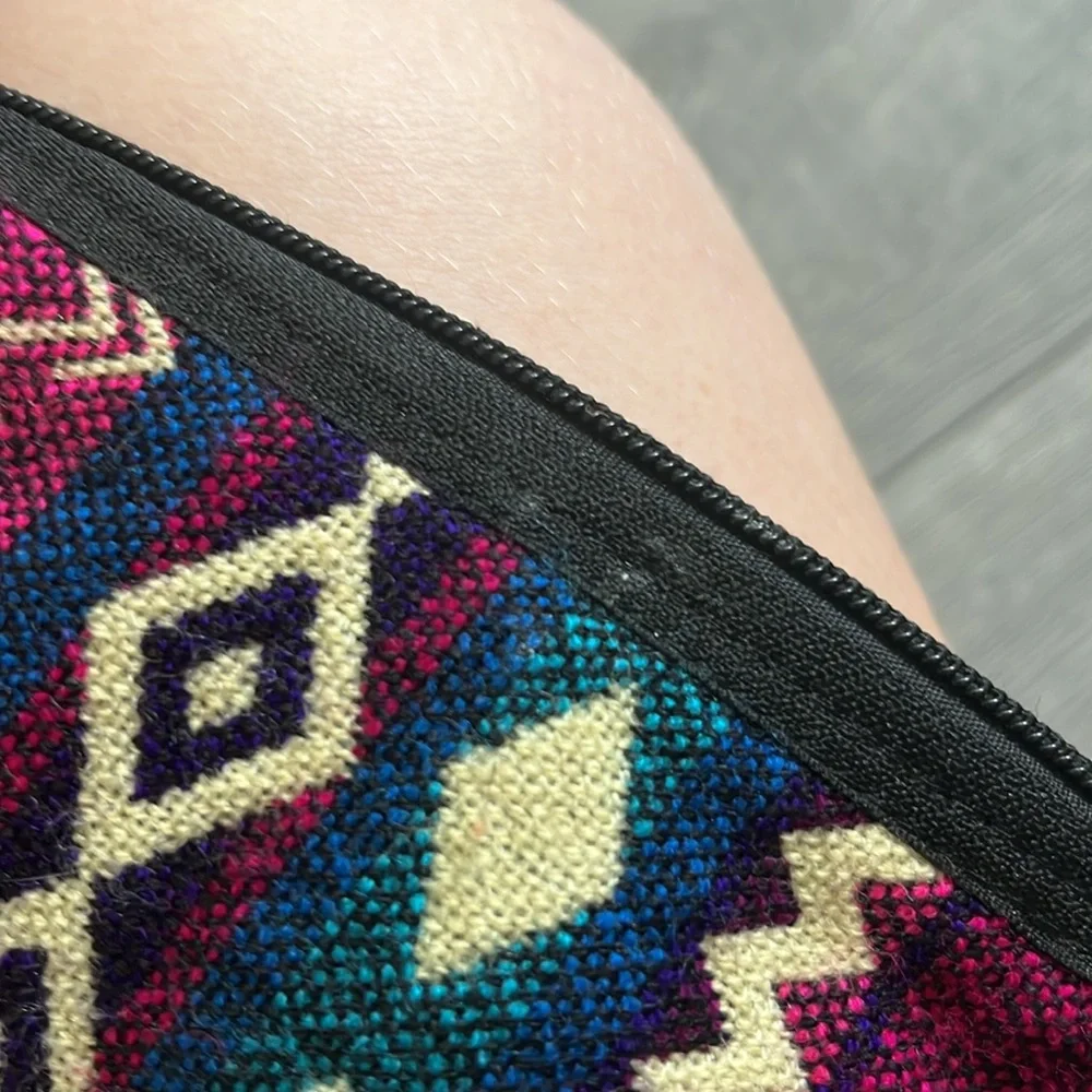 tribal pattern pencil or makeup case